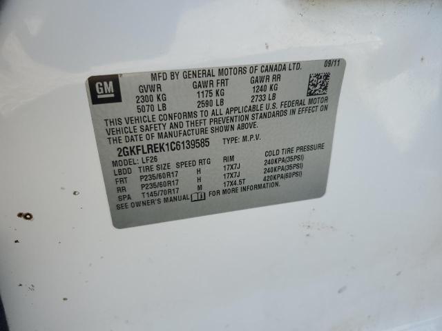 Photo 10 from auction – 2012 GMC TERRAIN SL with VIN 2GKFLREK1C6139585
