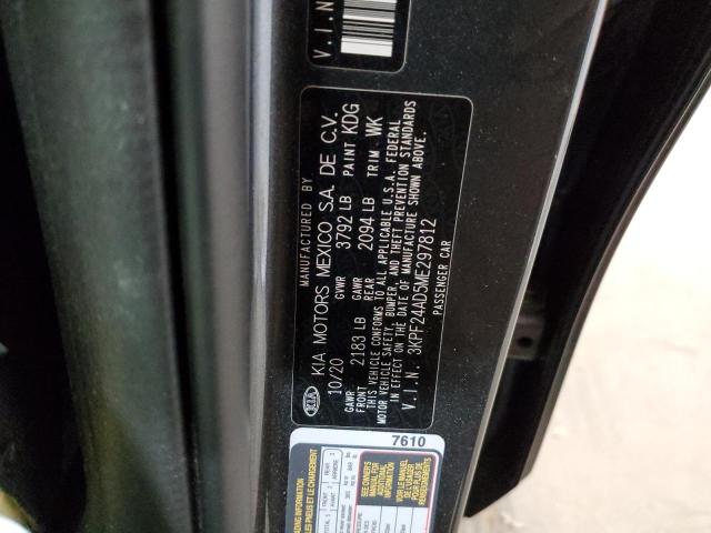Photo 10 from auction – 2021 KIA FORTE FE with VIN 3KPF24AD5ME297812