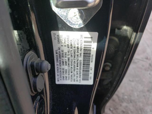 Photo 10 from auction – 2013 HONDA CIVIC LX with VIN 2HGFB2F55DH300073