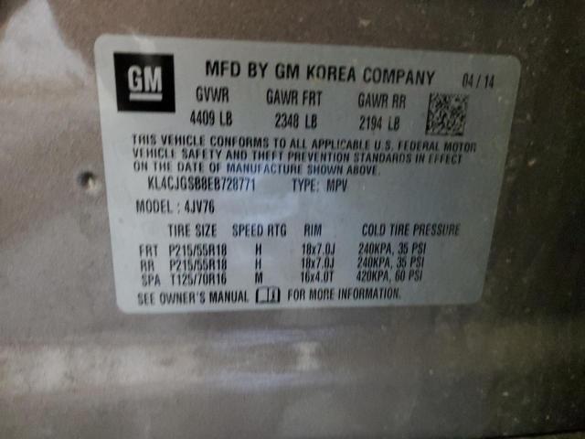 Photo 10 from auction – 2014 BUICK ENCORE with VIN KL4CJGSB8EB728771