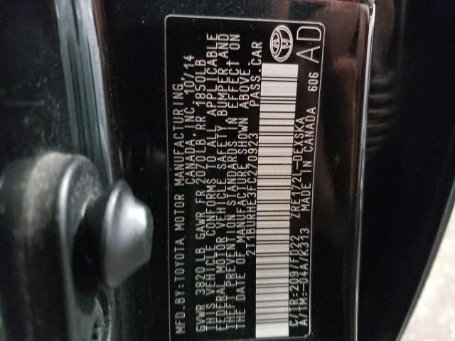 Photo 10 from auction – 2015 TOYOTA COROLLA L with VIN 2T1BURHE3FC270923
