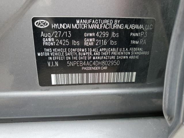Photo 10 from auction – 2013 HYUNDAI SONATA GLS with VIN 5NPEB4AC4DH802950