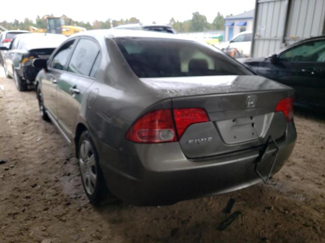 Photo 3 from auction – 2007 HONDA CIVIC LX with VIN 2HGFA16577H508439