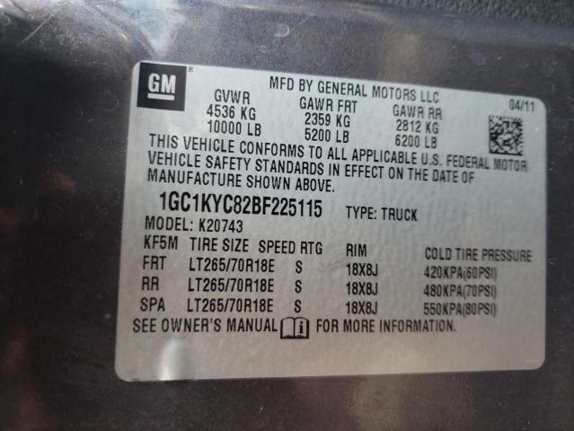 Photo 10 from auction – 2011 CHEVROLET SILVERADO with VIN 1GC1KYC82BF225115