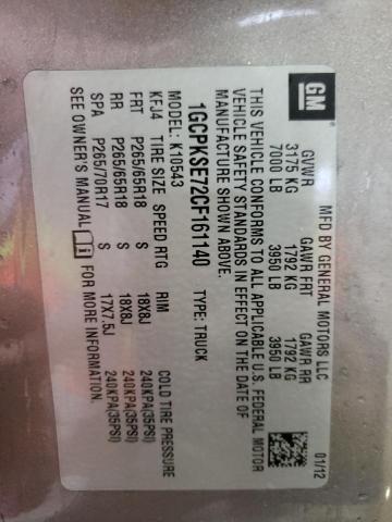 Photo 10 from auction – 2012 CHEVROLET SILVERADO with VIN 1GCPKSE72CF161140