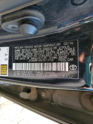Photo 10 from auction – 2016 TOYOTA PRIUS with VIN JTDKBRFU0G3513758