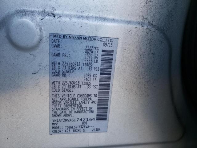Photo 10 from auction – 2016 NISSAN ROGUE S with VIN 5N1AT2MVXGC742164