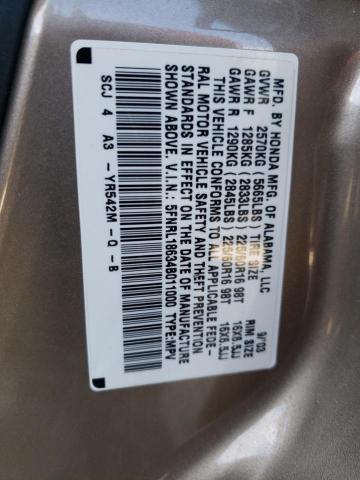 Photo 10 from auction – 2004 HONDA ODYSSEY EX with VIN 5FNRL18634B011000