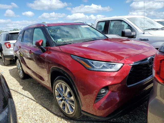TOYOTA HIGHLANDER 2021 with VIN 5TDYZRAHXMS063885 - Photo from auction