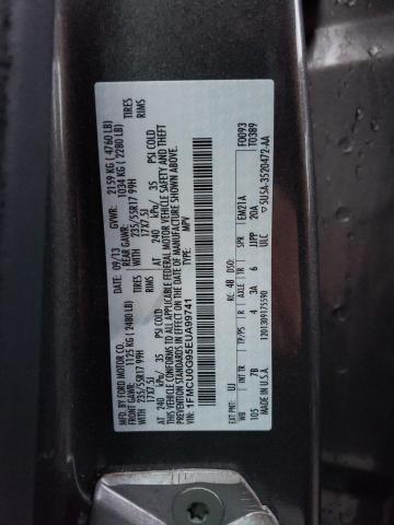 Photo 10 from auction – 2014 FORD ESCAPE SE with VIN 1FMCU0G95EUA99741