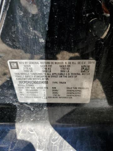 Photo 10 from auction – 2016 CHEVROLET SILVERADO with VIN 3GCPCREC9GG334353