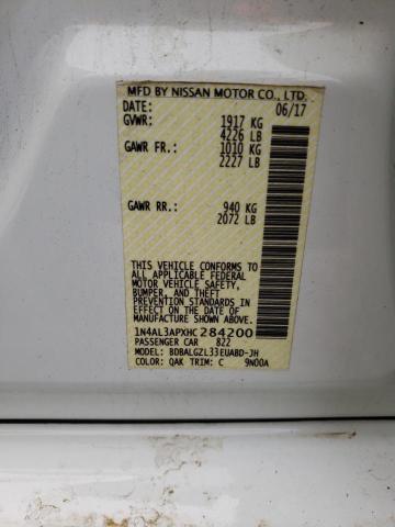 Photo 10 from auction – 2017 NISSAN ALTIMA 2.5 with VIN 1N4AL3APXHC284200