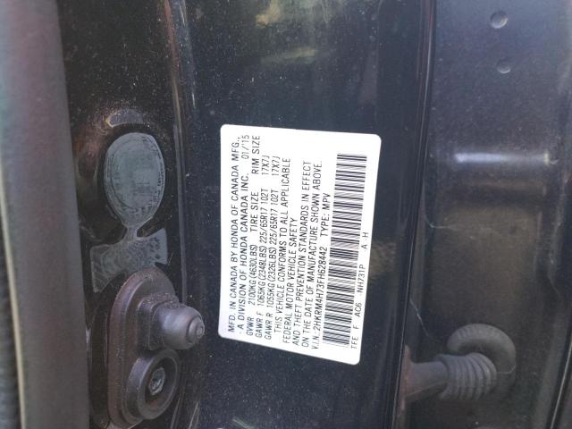 Photo 10 from auction – 2015 HONDA CR-V EXL with VIN 2HKRM4H73FH628442