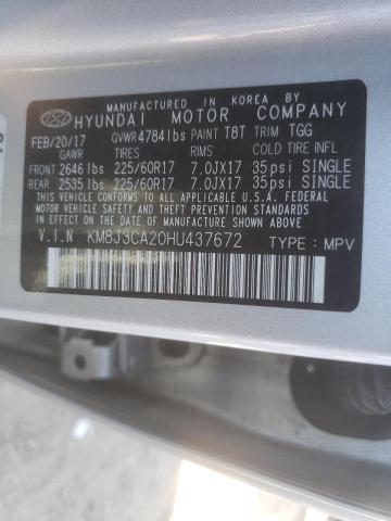 Photo 10 from auction – 2017 HYUNDAI TUCSON LIM with VIN KM8J3CA20HU437672