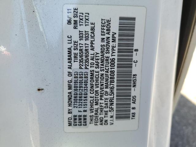Photo 10 from auction – 2011 HONDA ODYSSEY EX with VIN 5FNRL5H67BB081006