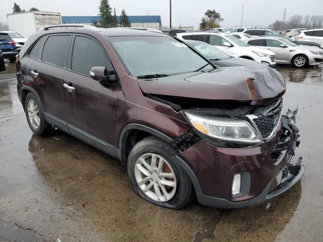 KIA SORENTO LX 2015 with VIN 5XYKT4A68FG593443 - Photo from auction