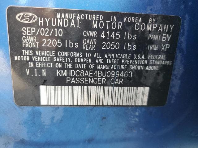 Photo 10 from auction – 2011 HYUNDAI ELANTRA TO with VIN KMHDC8AE4BU099463