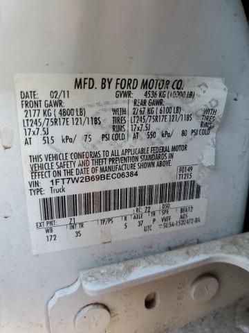 Photo 10 from auction – 2011 FORD F250 SUPER with VIN 1FT7W2B69BEC06384