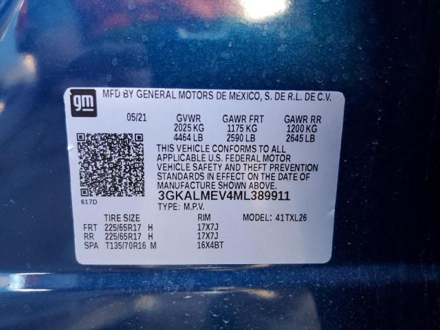 Photo 10 from auction – 2021 GMC TERRAIN SL with VIN 3GKALMEV4ML389911