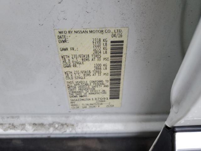 Photo 10 from auction – 2016 NISSAN MURANO S with VIN 5N1AZ2MG2GN137091
