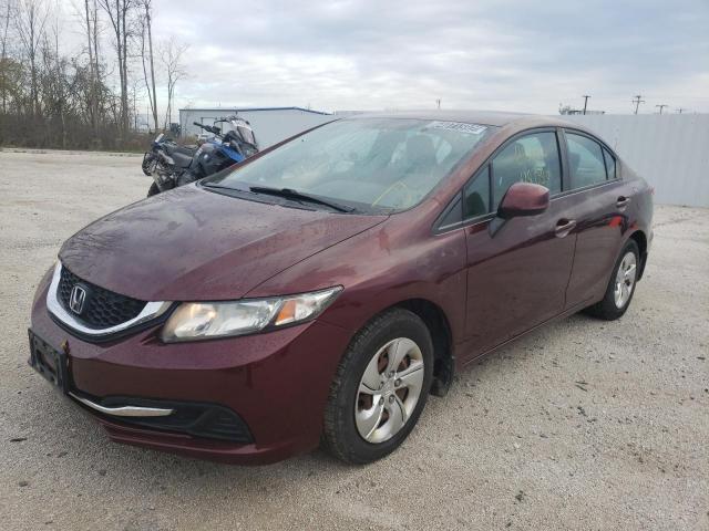 Photo 2 from auction – 2013 HONDA CIVIC LX with VIN 19XFB2F50DE009426