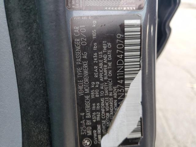 Zdjęcie 10 z aukcji – 2001 BMW 325 I z VIN WBAAN37411ND47079