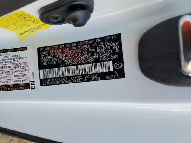 Photo 10 from auction – 2013 LEXUS IS 250 with VIN JTHFF2C27D2529309
