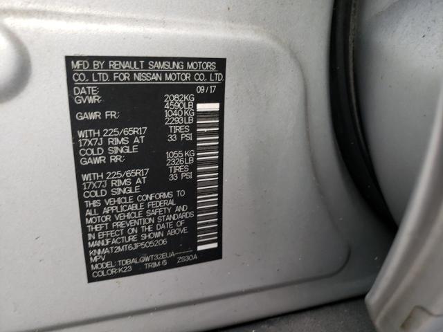 Photo 9 from auction – 2018 NISSAN ROGUE S with VIN KNMAT2MT6JP505206