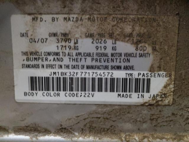 Photo 10 from auction – 2007 MAZDA 3 I with VIN JM1BK32F771754572