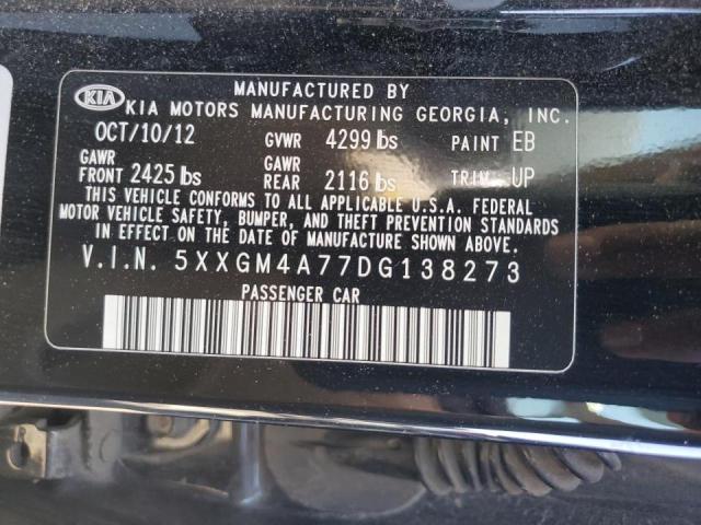 Photo 10 from auction – 2013 KIA OPTIMA LX with VIN 5XXGM4A77DG138273