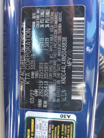 Photo 10 from auction – 2022 KIA EV6 GT LIN with VIN KNDC44LAXN5048838