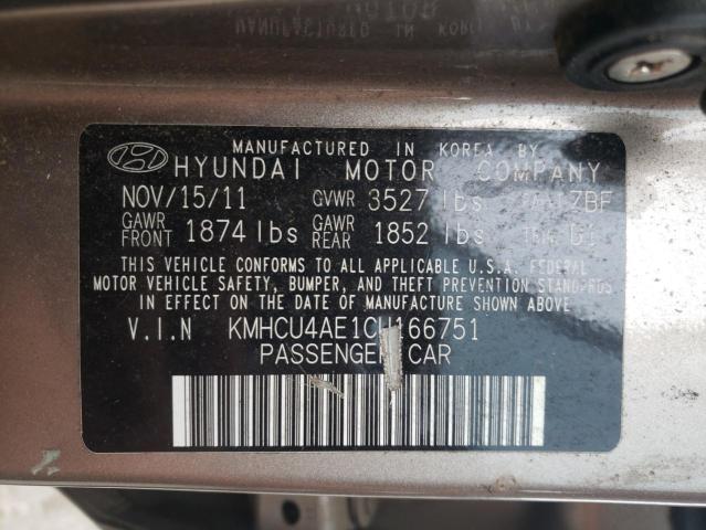Photo 10 from auction – 2012 HYUNDAI ACCENT GLS with VIN KMHCU4AE1CU166751