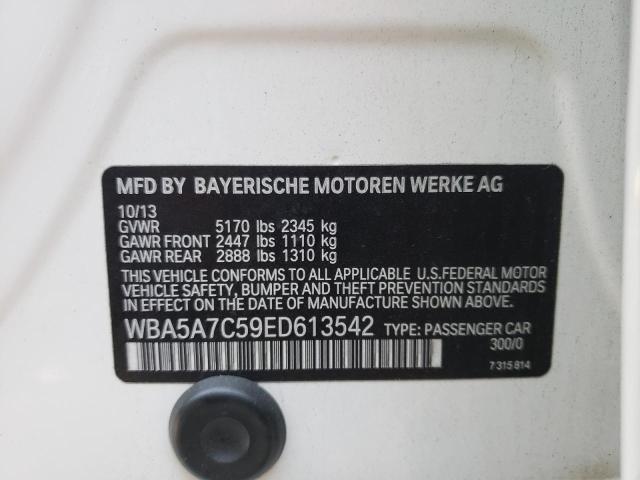 Photo 10 from auction – 2014 BMW 528 XI with VIN WBA5A7C59ED613542