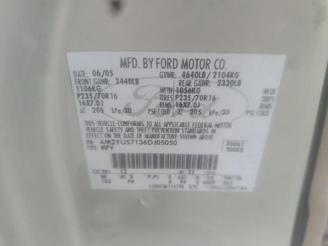 Photo 10 from auction – 2006 MERCURY MARINER with VIN 4M2YU57136DJ05050