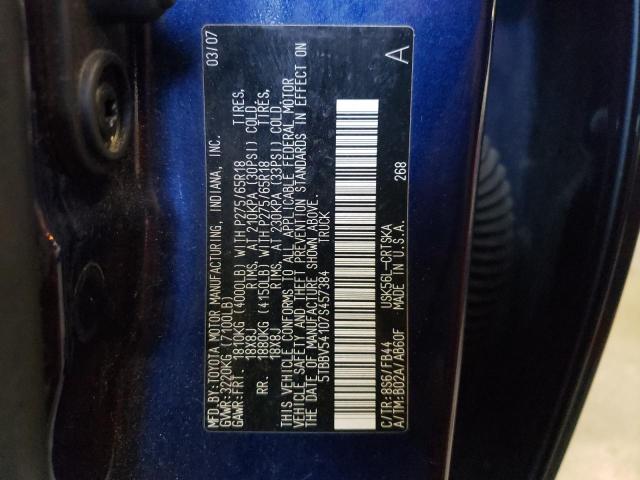 Photo 10 from auction – 2007 TOYOTA TUNDRA DOU with VIN 5TBBV54107S457384