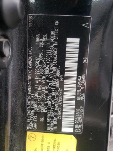 Photo 10 from auction – 2007 LEXUS RX 350 with VIN 2T2HK31U47C037547