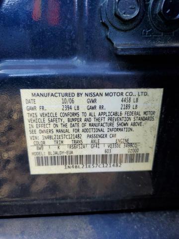 Photo 10 from auction – 2007 NISSAN ALTIMA 3.5 with VIN 1N4BL21E57C121482