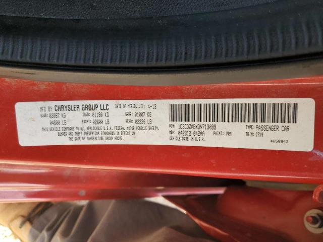 Foto 10 de la subasta – 2013 DODGE AVENGER SE con VIN 1C3CDZABXDN713099