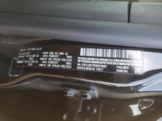 Photo 10 from auction – 2016 JEEP RENEGADE T with VIN ZACCJBCT5GPD75057