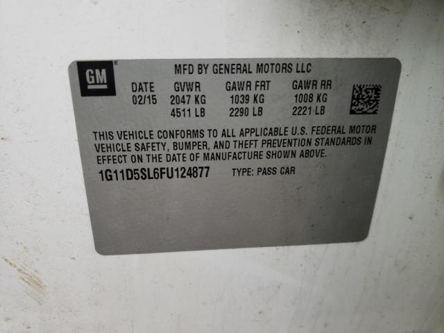 Photo 10 from auction – 2015 CHEVROLET MALIBU 2LT with VIN 1G11D5SL6FU124877