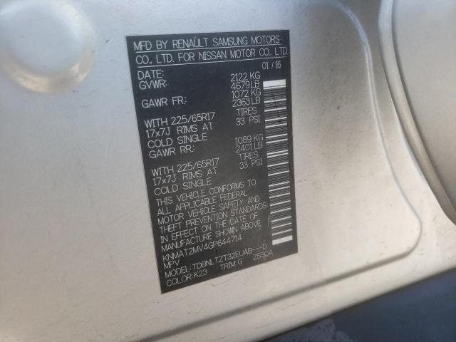 Photo 10 from auction – 2016 NISSAN ROGUE S with VIN KNMAT2MV4GP644714