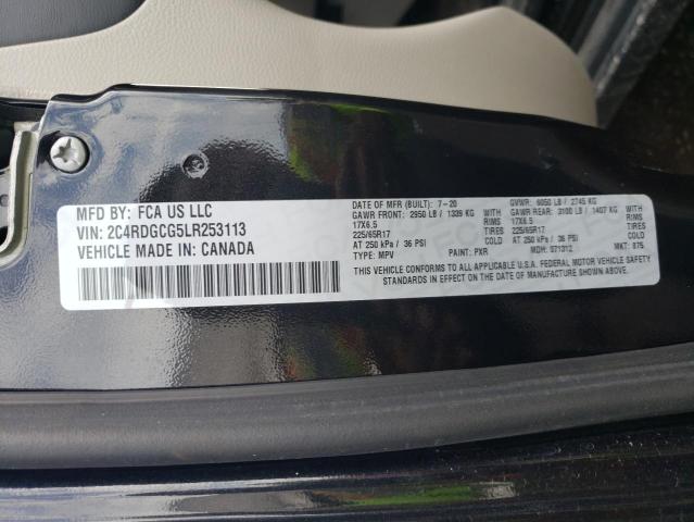 Photo 10 from auction – 2020 DODGE GRAND CARA with VIN 2C4RDGCG5LR253113