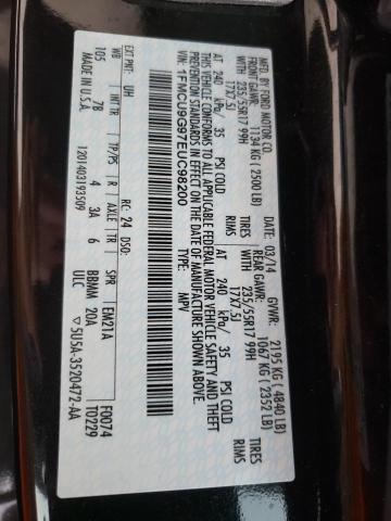 Photo 10 from auction – 2014 FORD ESCAPE SE with VIN 1FMCU9G97EUC98200