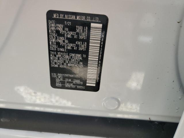 Photo 10 from auction – 2022 NISSAN ARMADA PLA with VIN JN8AY2DB7N9810205