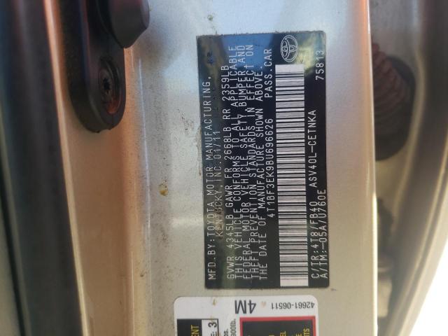 Photo 10 from auction – 2011 TOYOTA CAMRY BASE with VIN 4T1BF3EK9BU696626