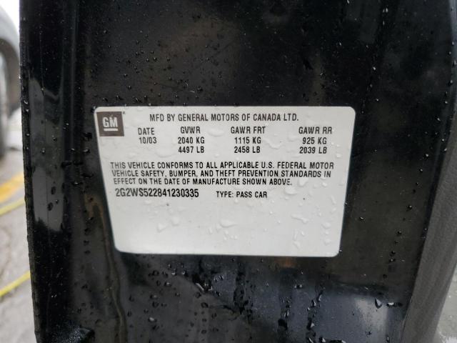 Photo 10 from auction – 2004 PONTIAC GRAND PRIX with VIN 2G2WS522841230335