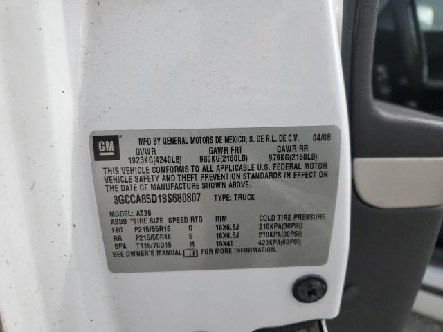 Photo 10 from auction – 2008 CHEVROLET HHR PANEL with VIN 3GCCA85D18S680807
