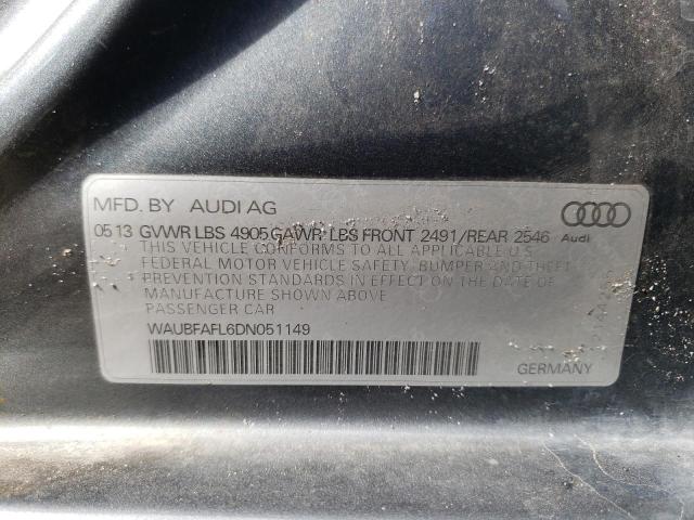 Foto 10 de la subasta – 2013 AUDI A4 PREMIUM con VIN WAUBFAFL6DN051149