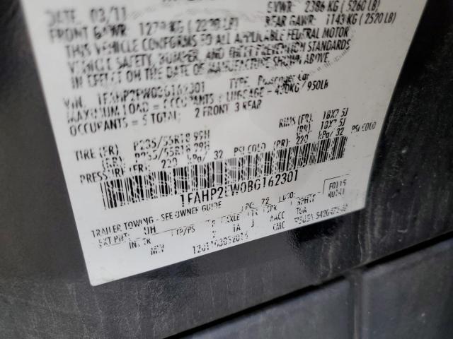Photo 10 from auction – 2011 FORD TAURUS SEL with VIN 1FAHP2EW0BG162301