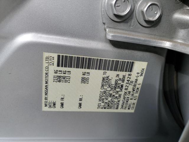 Photo 10 from auction – 2013 NISSAN MAXIMA S with VIN 1N4AA5AP3DC823428